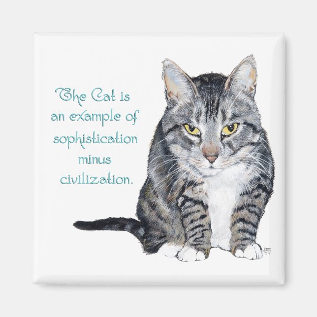 Cat Wisdom - Sophistication minus Civilisation? Magnet (Framsidan)