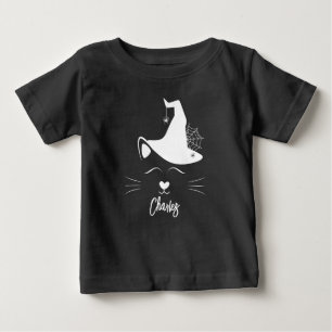 Cat Witch, Anpassningsbar Halloween Pojke T-Shirt