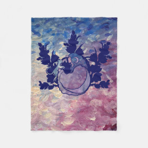 Cat Witch Måne Goddess Wiccan Cat Person Fleecefilt