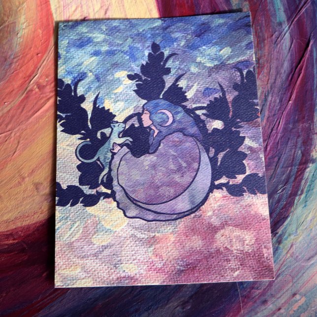 Cat Witch Moon Goddess Wiccan Cat Person  Inbjudningar (Skapare uppladdad)