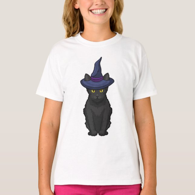 Cat Witch T Shirt (Framsida)
