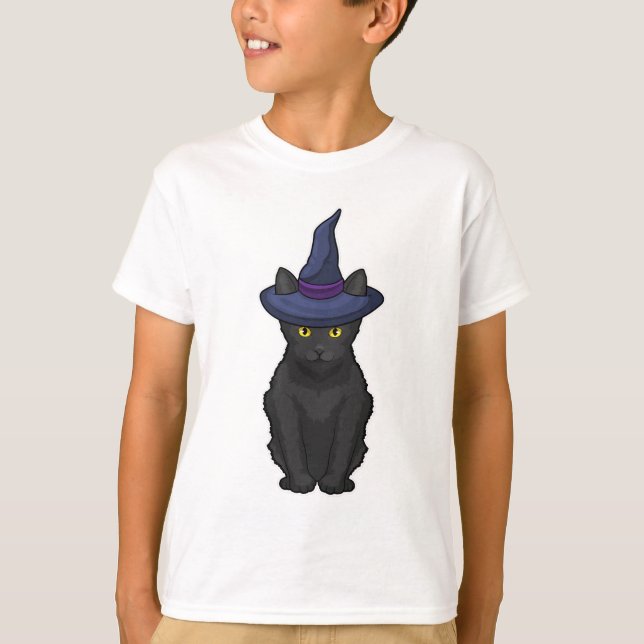 Cat Witch T Shirt (Framsida)