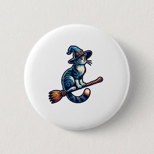 Cat Wizard Halloween Witch Mystical Cat Lovers Hal Knapp