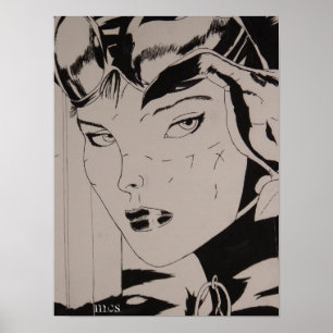 Cat Woman Poster