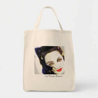 Cat Woman Tote Bag Tygkasse