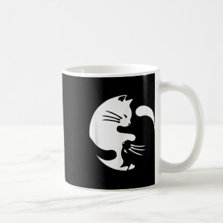 Cat Yin Yang Peace Loving sammankopplad Gift Idea Kaffemugg