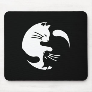 Cat Yin Yang Peace Loving sammankopplad Gift Idea Musmatta