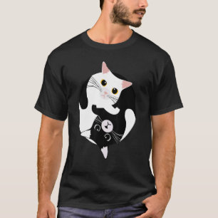 Cat Yin yang T Shirt