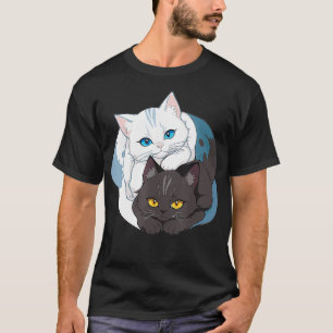 Cat Yin Yang T Shirt