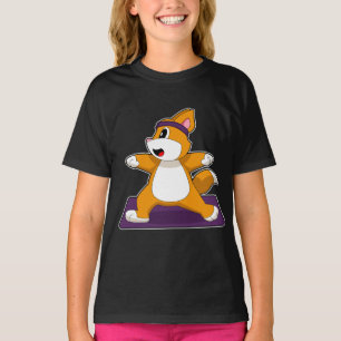 Cat Yoga Fitness Gymnastics T Shirt