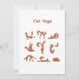 Cat Yoga Julkort