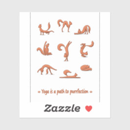 Cat Yoga Klistermärken