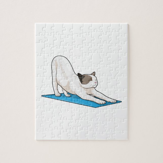 Cat Yoga Meditation Fitness Pussel (Vertikal)