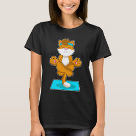 Cat Yoga Meditation Gymnastics T Shirt