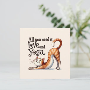 Cat Yoga Pose - allt du behöver är Kärlek och Yoga