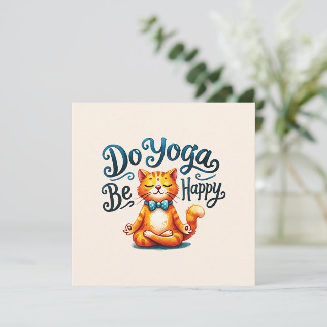 Cat Yoga Pose - Do Yoga, be Lycklig (Stående Fram)