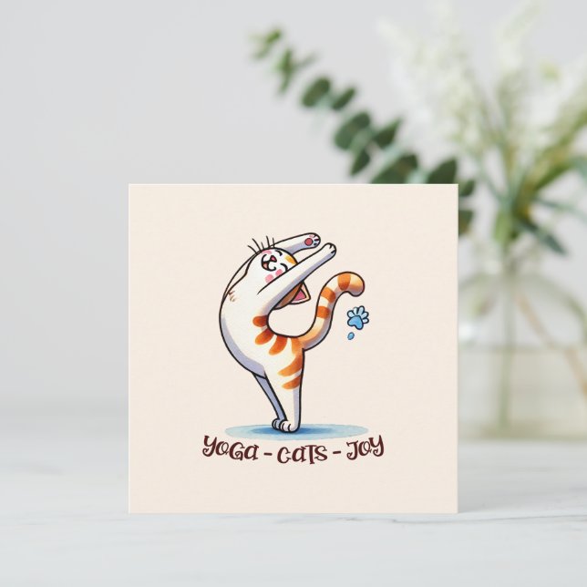 Cat Yoga Pose - Yoga - Cats - Joy (Stående Fram)