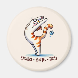 Cat Yoga Pose - Yoga - Cats - Joy Magnet
