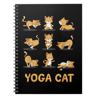 Cat Yoga Zen Cat Yoga Pose Meditation Manar Women  Anteckningsbok
