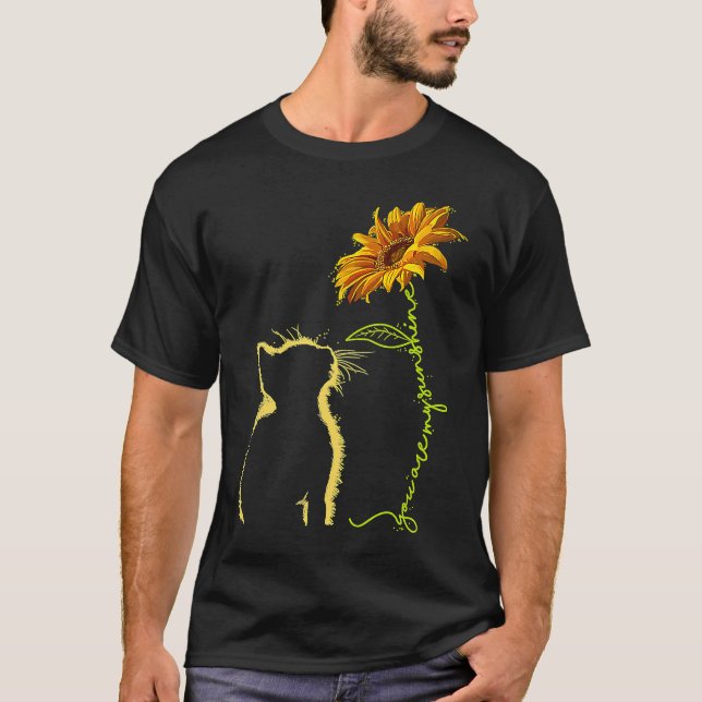 Cat You Are My Sunshine  Cats T Shirt (Framsida)