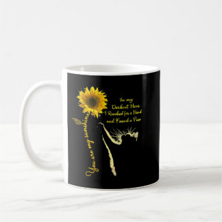 Cat You Are My Sunshine Sunflower In My Darkest Ho Kaffemugg