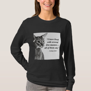 Cat Zen Master Eckhart Tolle T Shirt