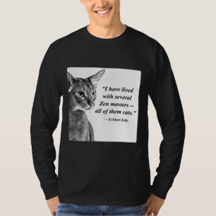 Cat Zen Master Eckhart Tolle T Shirt