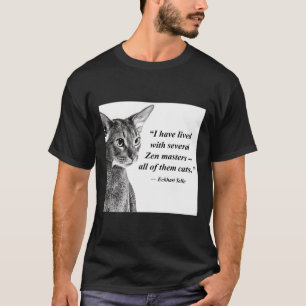 Cat Zen Master Eckhart Tolle T Shirt