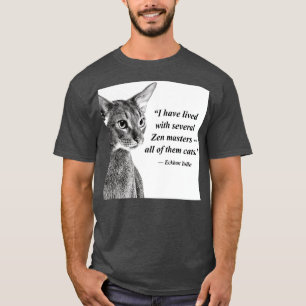 Cat Zen Master Eckhart Tolle T Shirt