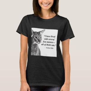 Cat Zen Master Eckhart Tolle T Shirt