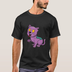 Cat Zombie Halloween Costume Kitten Älskare T Shirt