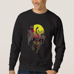 Cat Zombies Lång Ärmad Tröja