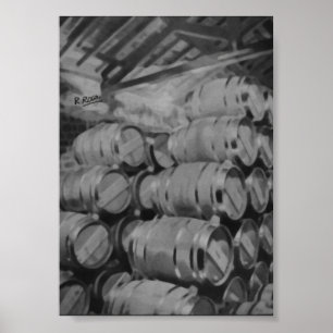 Cata de vinos (Bodega)Original Oils Artwork Poster