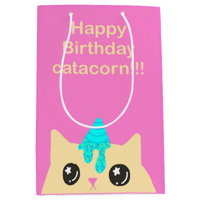 Catacorn presentpåse (födelsedag) (Framsidan)