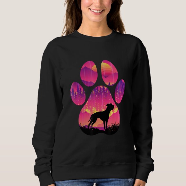 Catahoula Bulldog Paw Mom Dad Dog  Women Men T Shirt (Framsida)