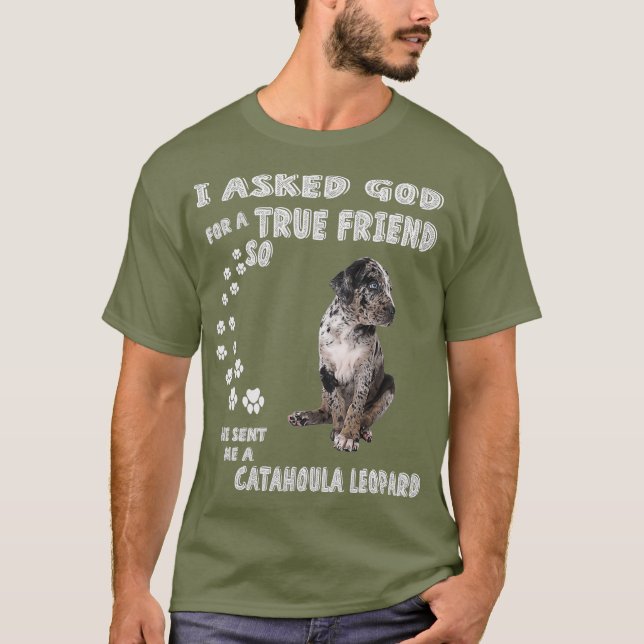 Catahoula Cur Pappa Mamma CLD Costume Catahoula Hu T Shirt (Framsida)