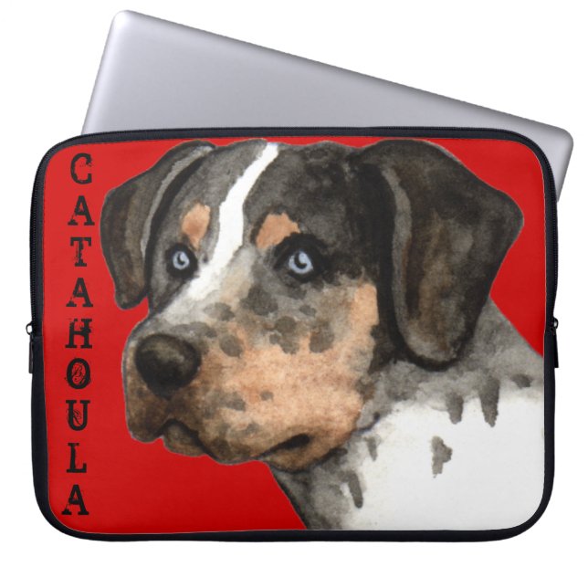 Catahoula Färg Block Laptop Fodral (Framsidan)