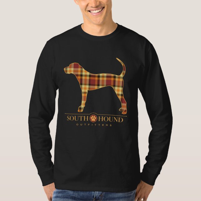 Catahoula Leopard Dog Autumn Plaid Pattern T Shirt (Framsida)