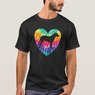Catahoula Leopard Dog Hjärtat Med Tie Dye Print Hu T Shirt