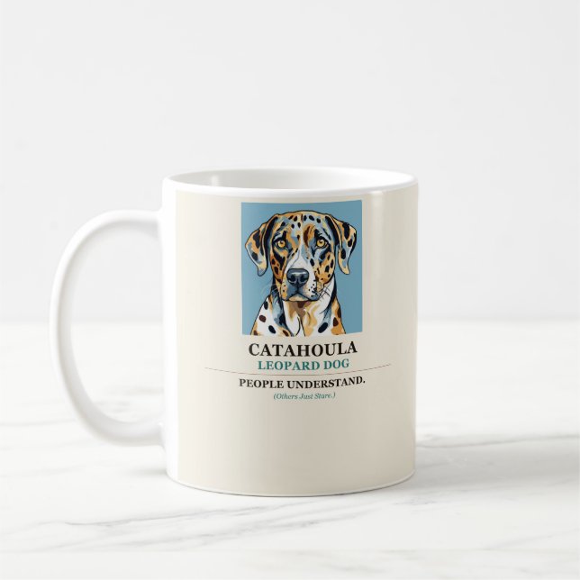 Catahoula Leopard Dog Människor Förstår Mugg (Vänster)
