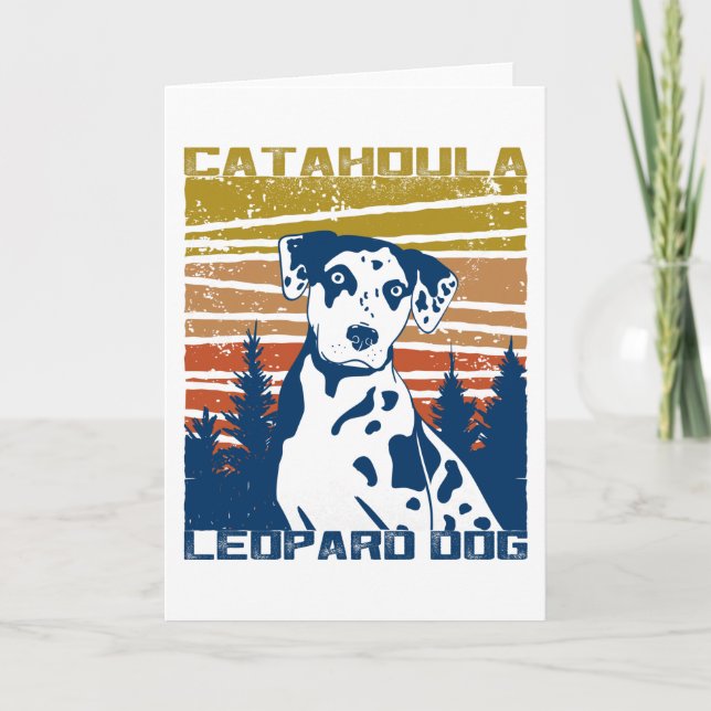 Catahoula Leopard Dog Presentidé Kort (Framsida)