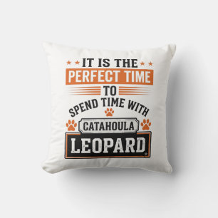 Catahoula Leopard Dog Vintage Time Shirt Design_1 Kudde