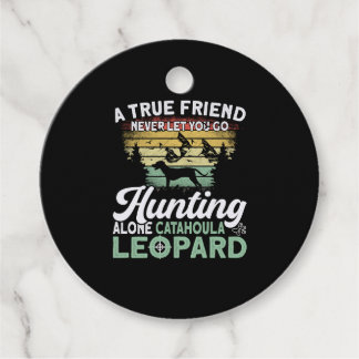 Catahoula Leopard Hund Aldrig Hunt Ensam Hunting Gåvor Etiketter