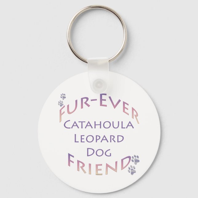 Catahoula Leopard Hund Furever Nyckelring (Framsida)