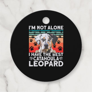 Catahoula Leopard Hund Im Ensam jag inte har Hunda Gåvor Etiketter