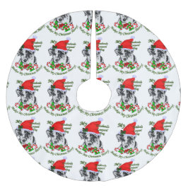 Catahoula Leopard Hund jul Julgransmatta Borstad Polyester