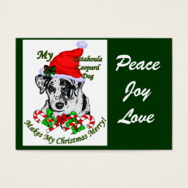 Catahoula Leopard Hund julgåvor Visitkort