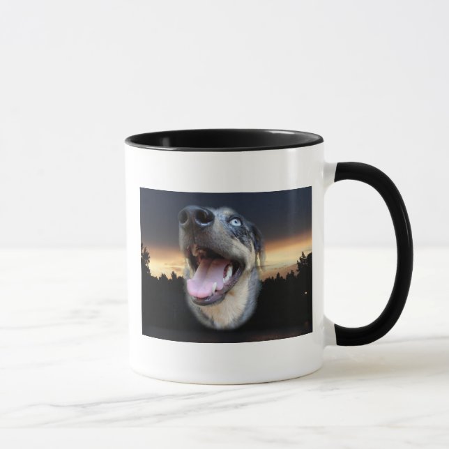 Catahoula Leopard Hund Sunset Mugg (Höger)