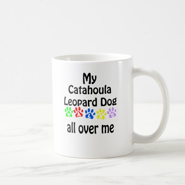 Catahoula Leopard Hund Walks Design Kaffemugg (Höger)