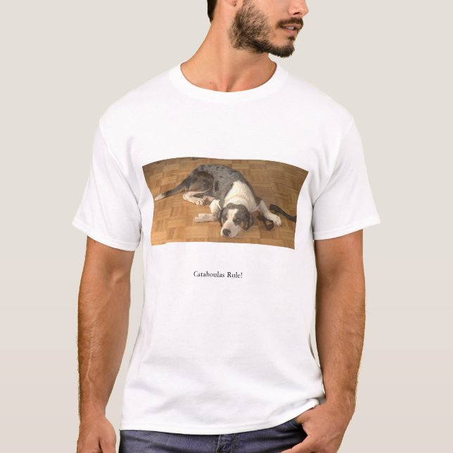 Catahoula Leopardhund T Shirt (Framsida)